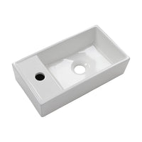 Small Compact Bathroom Cloakroom Hand Wash Basin Sink Ceramic Wall Hung