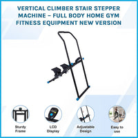 Vertical Climber Stair Stepper Machine – Full Body Home Gym Fitness Equipment NEW VERSION