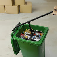 Wheelie Bin Compactor Manual Press Household Rubbish Trash Recycling Bins