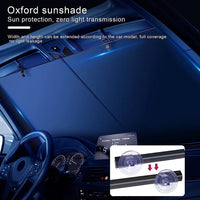 Retractable Sunshade for Car Windshield