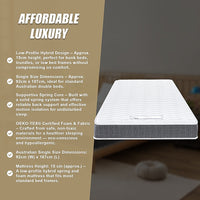 PALERMO Single Memory Foam Mattress - OEKO-TEX & CertiPUR-US Certified