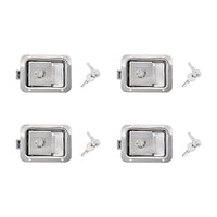 4 x Toolbox Lock Steel Paddle Handles – Heavy Duty Trailer Door Latch Set for Ute & Tool Cabinets