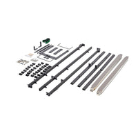 Queen Wall Bed in White – Space Saving Murphy Bed Kit with Silver Door Handle