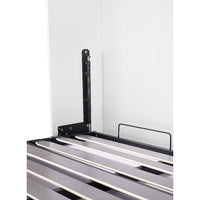 Queen Wall Bed in White – Space Saving Murphy Bed Kit with Silver Door Handle