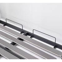 Queen Wall Bed in White – Space Saving Murphy Bed Kit with Silver Door Handle