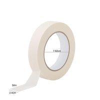 72 x White Masking Tape Rolls – 24mm x 50m Painters Adhesive Tape for Painting