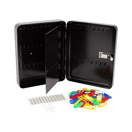 Key Cabinet Lock Box – 72 Key Capacity Wall Mount Secure Storage Organizer