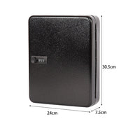 Key Cabinet Lock Box – 72 Key Capacity Wall Mount Secure Storage Organizer