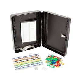 48-Key Cabinet Key Safe with Combination Lock & Keys – Wall Mounted Storage