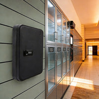 48-Key Cabinet Key Safe with Combination Lock & Keys – Wall Mounted Storage