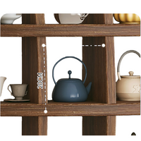 Wall Mounted Solid Wood Shelf Display Stand for Home & Office