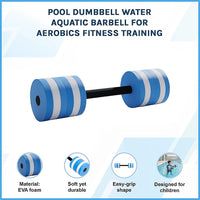 Pool Dumbbell Water Aquatic Barbell for Aerobics Fitness Training