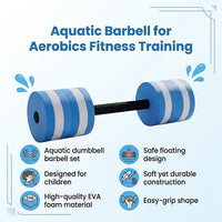 Pool Dumbbell Water Aquatic Barbell for Aerobics Fitness Training