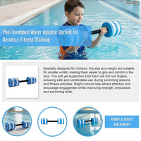 Pool Dumbbell Water Aquatic Barbell for Aerobics Fitness Training
