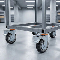 Heavy Duty Plate Caster Wheels Set 4 1200kg Swivel