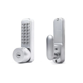 Mechanical Keyless Door Lock with Handle for Garage Office