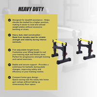 2x Deadlift Sling Racks Barbell Jack Squat Wedge