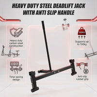 Heavy Duty Steel Deadlift Jack with Anti Slip Handle