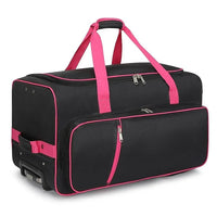736.6 mm Heavy Duty Rolling Dance Bag with Garment Rack for Travel