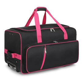 736.6 mm Heavy Duty Rolling Dance Bag with Garment Rack for Travel