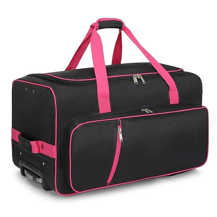 736.6 mm Heavy Duty Rolling Dance Bag with Garment Rack for Travel