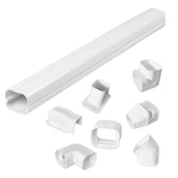 75mm 5.4m Mini Split Line Set Cover Kit PVC for Air Conditioner Installation