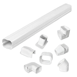 75mm 5.4m Mini Split Line Set Cover Kit PVC for Air Conditioner Installation