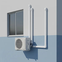 75mm 5.4m Mini Split Line Set Cover Kit PVC for Air Conditioner Installation