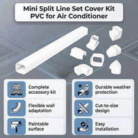 75mm 5.4m Mini Split Line Set Cover Kit PVC for Air Conditioner Installation