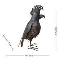 Rustic Cockatoo Garden Statue 66cm