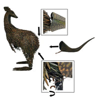 Large Rust Kangaroo Looking Back 58cm