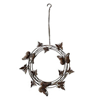Hanging Circle Of Butterflies On Chain 36cm