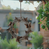 Hanging Circle Of Butterflies On Chain 36cm