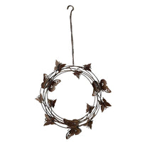 Hanging Circle Of Butterflies On Chain 36cm