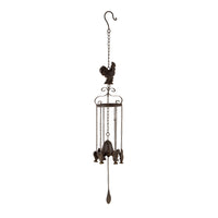 Cast-Iron Bell w Hanging Chooks 82cm