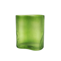 Suzhou Curved Vase Small Green