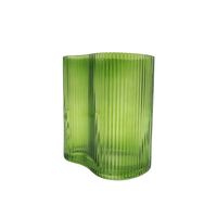 Suzhou Curved Vase Small Green