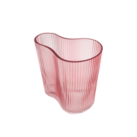 Suzhou Curved Vase Small Pink