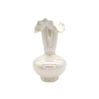 Mermaid Iridescent Ceramic Vase white