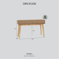 Hirado Console Hallway Table - Natural