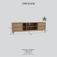 Hirado Entertainment TV Unit - Natural