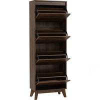 Hirado Tall Shoe Cabinet - Cocoa