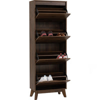 Hirado Tall Shoe Cabinet - Cocoa