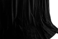 Large Thick Faux Mink Velvet Curtains Blockout 540x 230cm+Hook Pinch Pleat Black