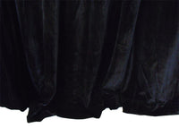 Long Large Velvet Curtains Black PINCH PLEAT 590x270cm + 30 Hooks Polyeste New