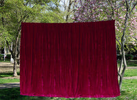 Large Velvet Curtains 610 x 230cm PINCH PLEAT with 30 Hooks New Burgundy