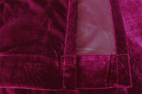Large Velvet Curtains 610 x 230cm PINCH PLEAT with 30 Hooks New Burgundy