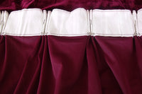 Large Velvet Curtains 610 x 230cm PINCH PLEAT with 30 Hooks New Burgundy