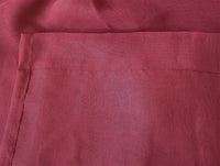 2 Sheer Voile Curtains 544cm wide 230cm long + 30 Pinch Pleat Hooks Wine Red New