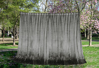 Large Thick Velvet Curtains Warp Knitted Velvet 540x270cm+Hooks Pinch Pleat Grey